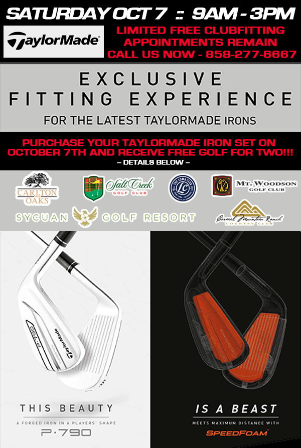 TaylorMade Demo / Fitting Oct 2017